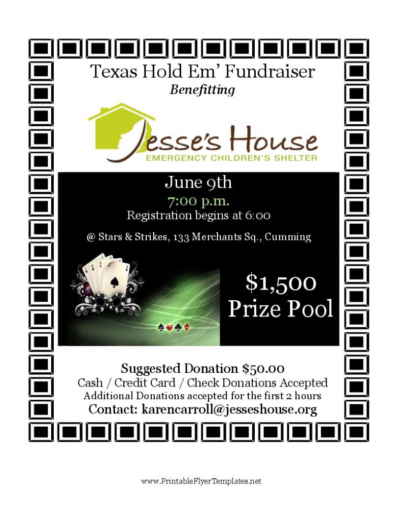Jesse's House Fund Raiser - Stars and Strikes at 5thstreetpoker.com